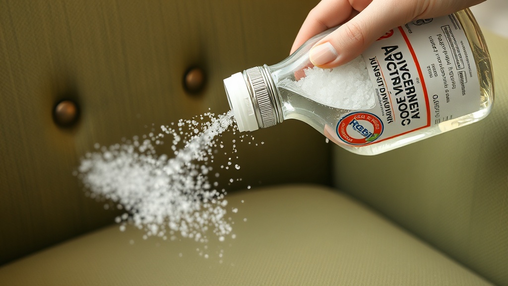 Koltuk temizliğinde soda kristali ve beyaz sirke karşılaştırması görseli